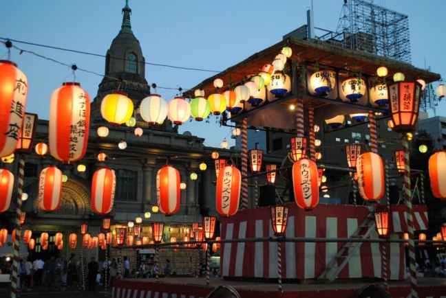 tsukiji Hongwan-ji bon festival